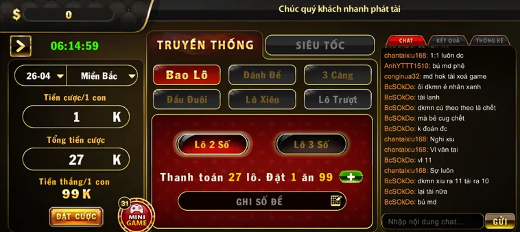 Lô Đề 1 Ăn 99 Tại B52 Club Sân Chơi Đẳng Cấp Cho Các Cao Thủ Chốt Số