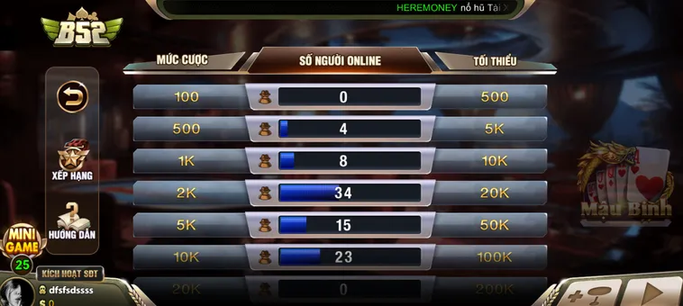 Chinh Phục Đỉnh Cao Mậu Binh Tại B52 Club Với Phần Thưởng Lớn Mỗi Ngày