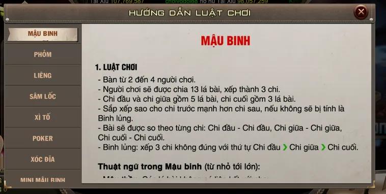 Chinh Phục Đỉnh Cao Mậu Binh Tại B52 Club Với Phần Thưởng Lớn Mỗi Ngày