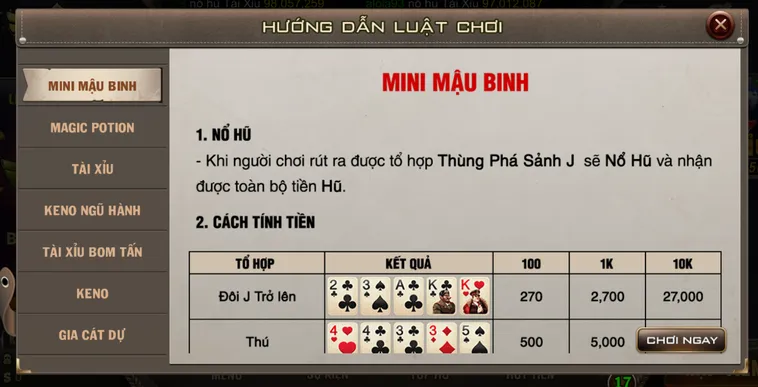 Chinh Phục Đỉnh Cao Trí Tuệ Cùng Minigame Mini Mậu Binh tại B52 Club