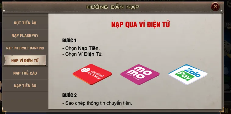 Hướng Dẫn Cách Nạp Tiền Điện Tử Vào B52 Club An Toàn Và Tốc Độ Siêu Nhanh