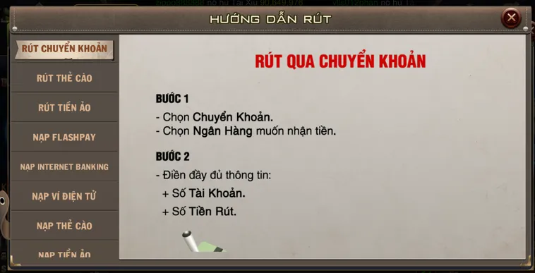 Hướng Dẫn Rút Tiền B52 Club Về Tài Khoản Ngân Hàng Nhanh Chóng Nhất