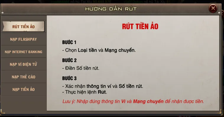 Hướng Dẫn Rút Tiền B52 Club Về Tài Khoản Ngân Hàng Nhanh Chóng Nhất
