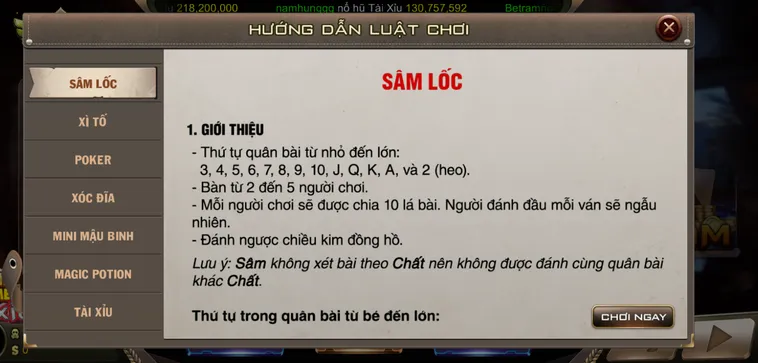 Chinh Phục Đỉnh Cao Sâm Lốc Tại B52 Club Với Phần Thưởng Siêu Hấp Dẫn