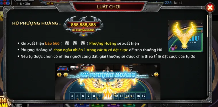 Chinh Phục Đỉnh Cao Vinh Quang Cùng Casino Sicbo Phượng Hoàng tại B52 Club