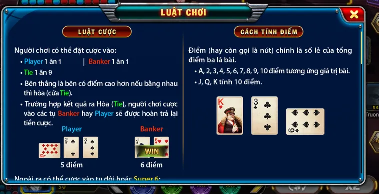 Khám Phá Siêu Phẩm Super Baccarat 6 Tại B52 Club Đẳng Cấp Thượng Lưu