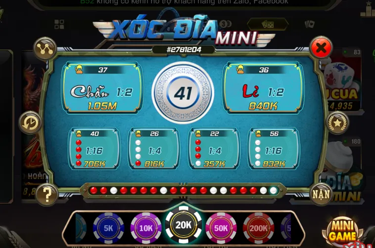 Bùng Nổ Cảm Xúc Cùng Minigame Xóc Dĩa mini tại B52 Club Đỉnh Cao